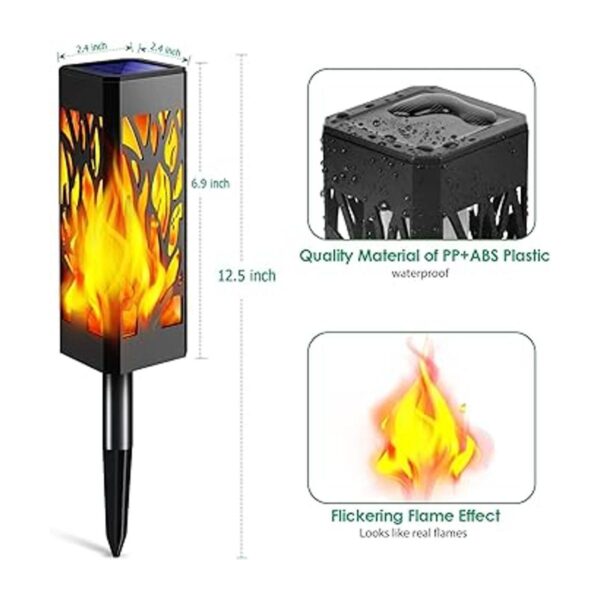 TomCare Luces solares parpadeantes para exteriores luces