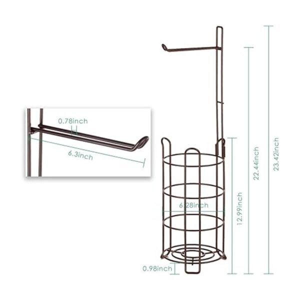 TomCare soporte de pie para papel higiénico dispensador