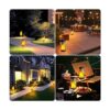 TomCare Luces solares parpadeantes para exteriores luces