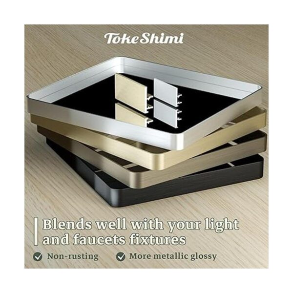 TokeShimi Espejo de baño dorado para pared de 24 x 36_4