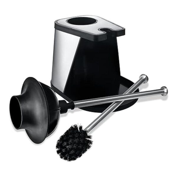 Toilettree Products Combo de cepillo de émbolo y cuenco de