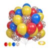 Globos rojos y azules amarillos globos de helio de color_1
