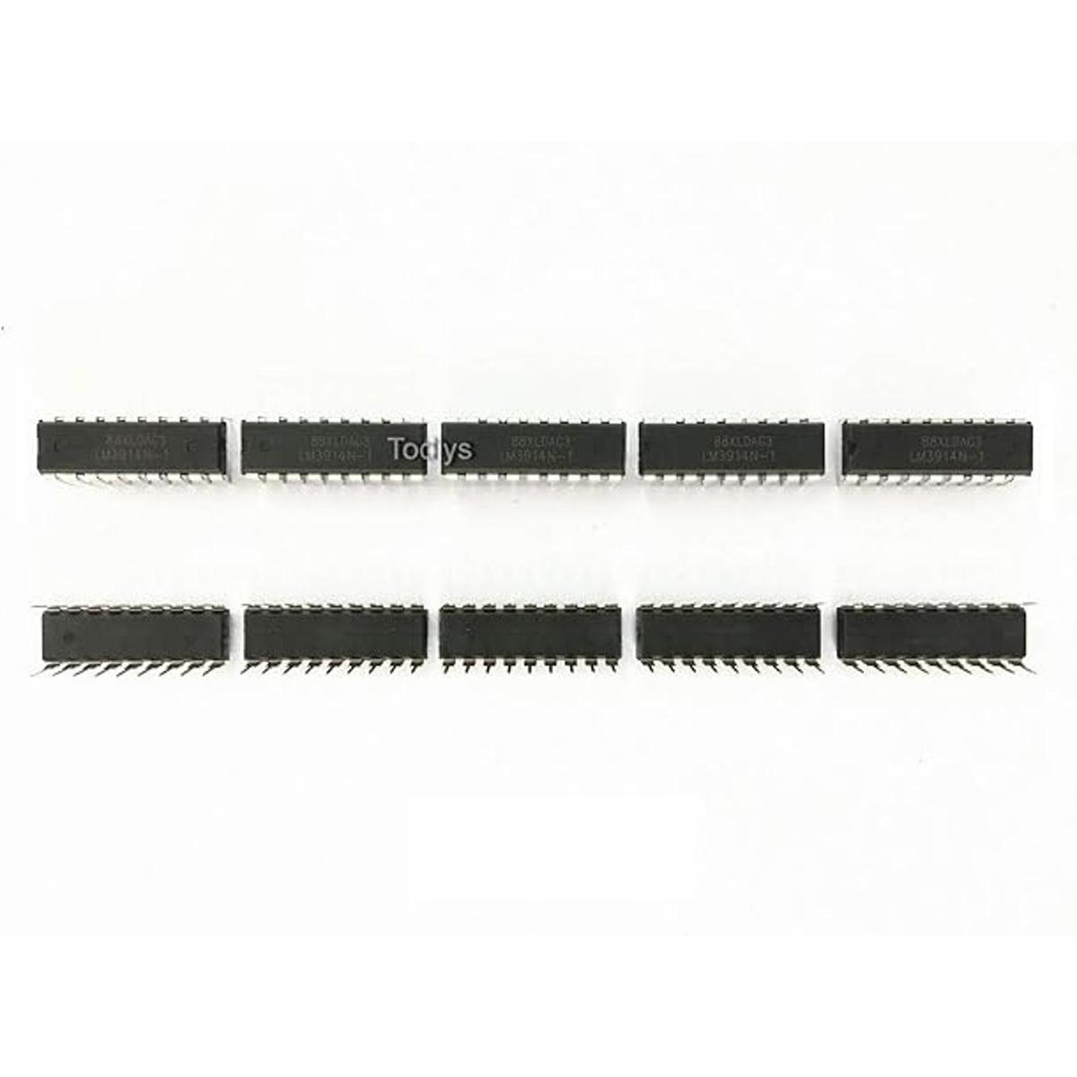Todiys LM3914 LM3914N DIP18 LED Controlador de barra IC