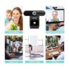 Cámara web 4K HD con micrófono cámara web USB de 8 MP con_3