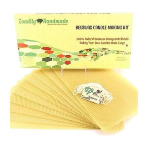Haz tu propio kit de velas de cera de abeja incluye 10
