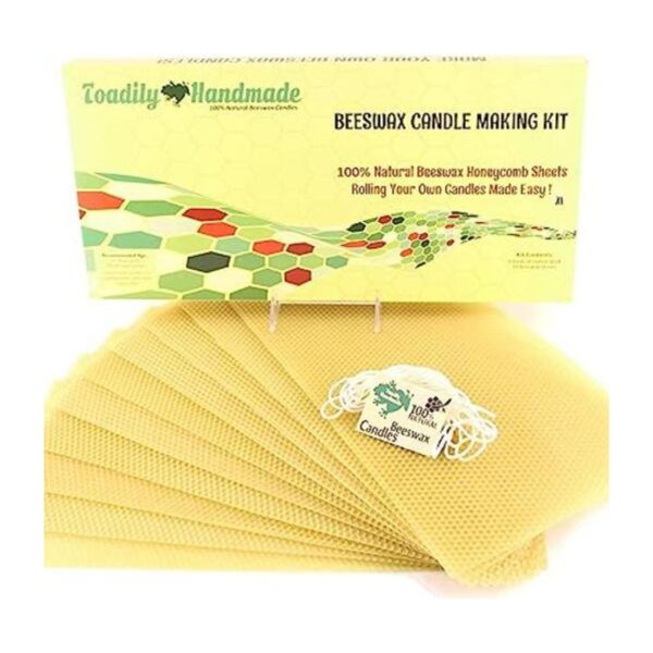 Haz tu propio kit de velas de cera de abeja incluye 10