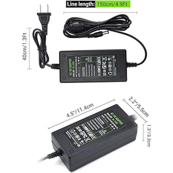 TOBWOLF Adaptador de fuente de alimentación CC de 12 V 5_5