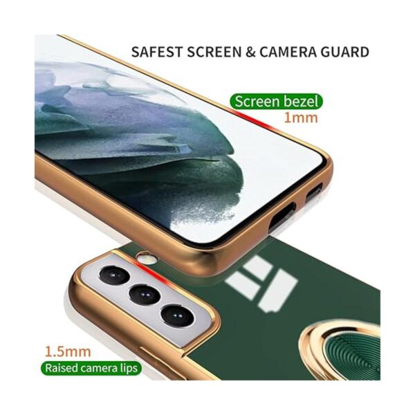 Tnarru Funda compatible con Samsung Galaxy S22 con soporte_3