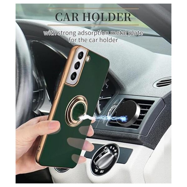 Tnarru Funda compatible con Samsung Galaxy S22 con soporte_5