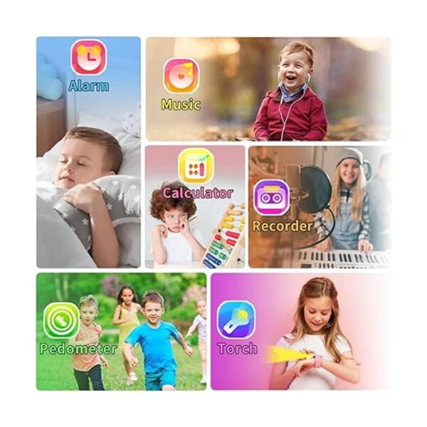 Reloj inteligente para niños de 6 a 12 años con 16 juegos_5