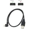 Mini adaptador USB de ángulo recto de 1.64 pies USB A