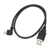 Mini adaptador USB de ángulo recto de 1.64 pies USB A