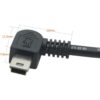 Mini adaptador USB de ángulo recto de 1.64 pies USB A