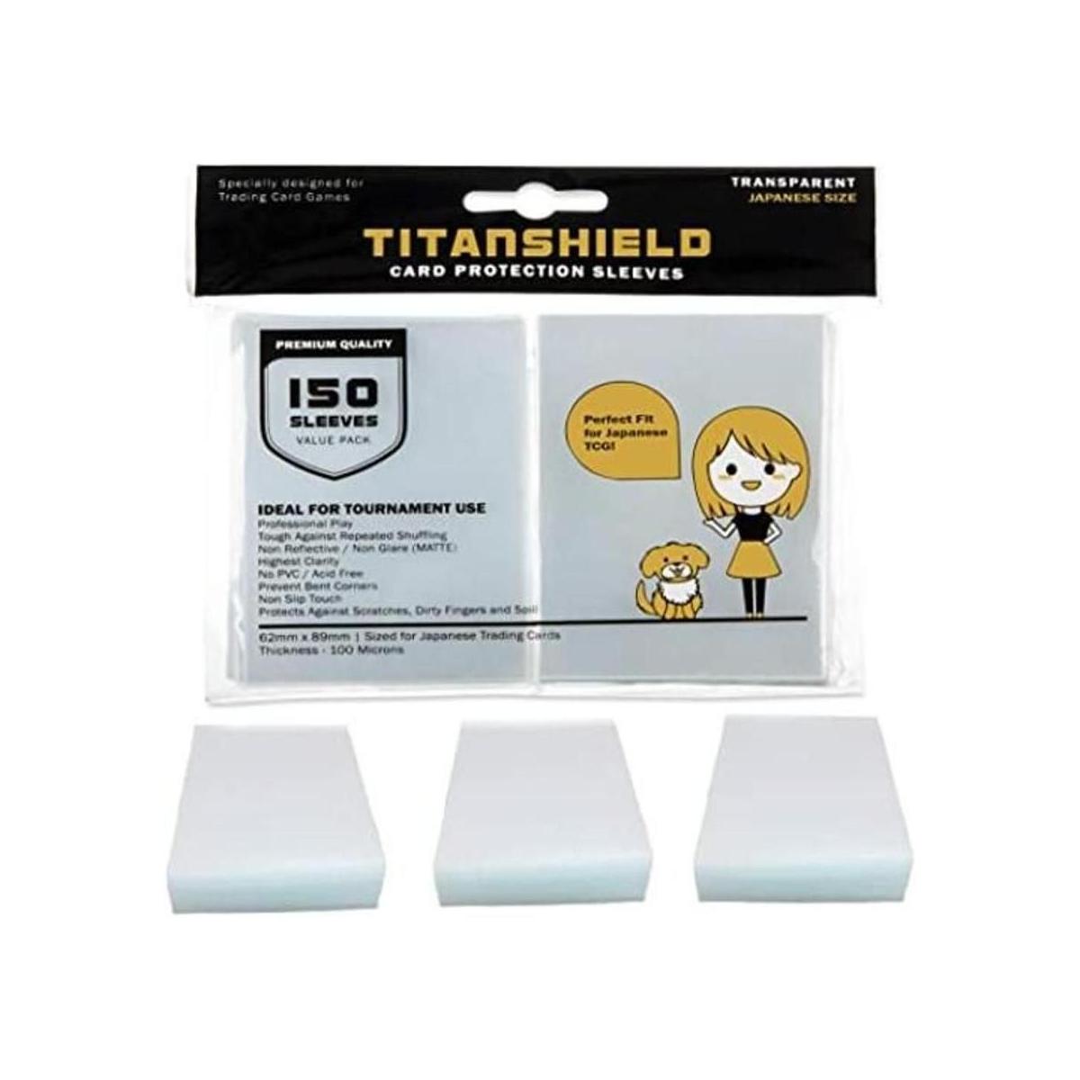 TitanShield 150 mangas tamaño pequeño japonés fundas