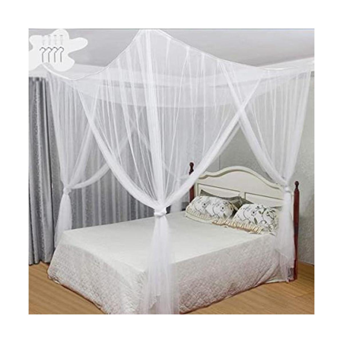 Tinyuet Toldo de cama mosquitero de 4 puertas