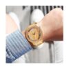 Colorful Wooden Watch Mens Skeleton Dial Full Wood Quartz