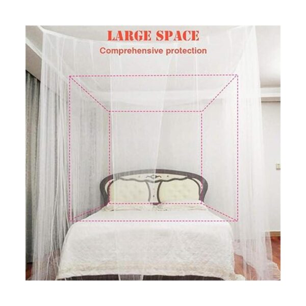 Tinyuet Toldo de cama mosquitero de 4 puertas