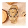 Colorful Wooden Watch Mens Skeleton Dial Full Wood Quartz