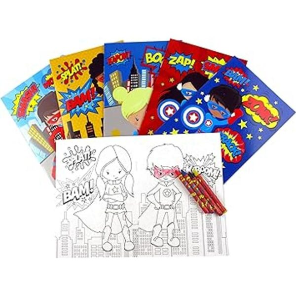Libros para colorear de superhéroes para niños con 12_2