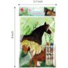 TINYMILLS Juego de libros para colorear de caballos y