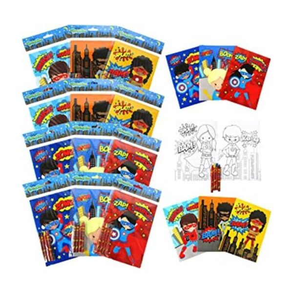 Libros para colorear de superhéroes para niños con 12_1