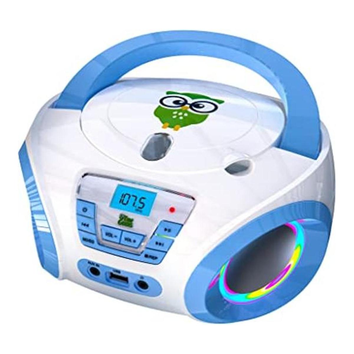 TinyGeeks Tunes Kids Boombox Reproductor de CD para niños
