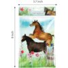 TINYMILLS Juego de libros para colorear de caballos y