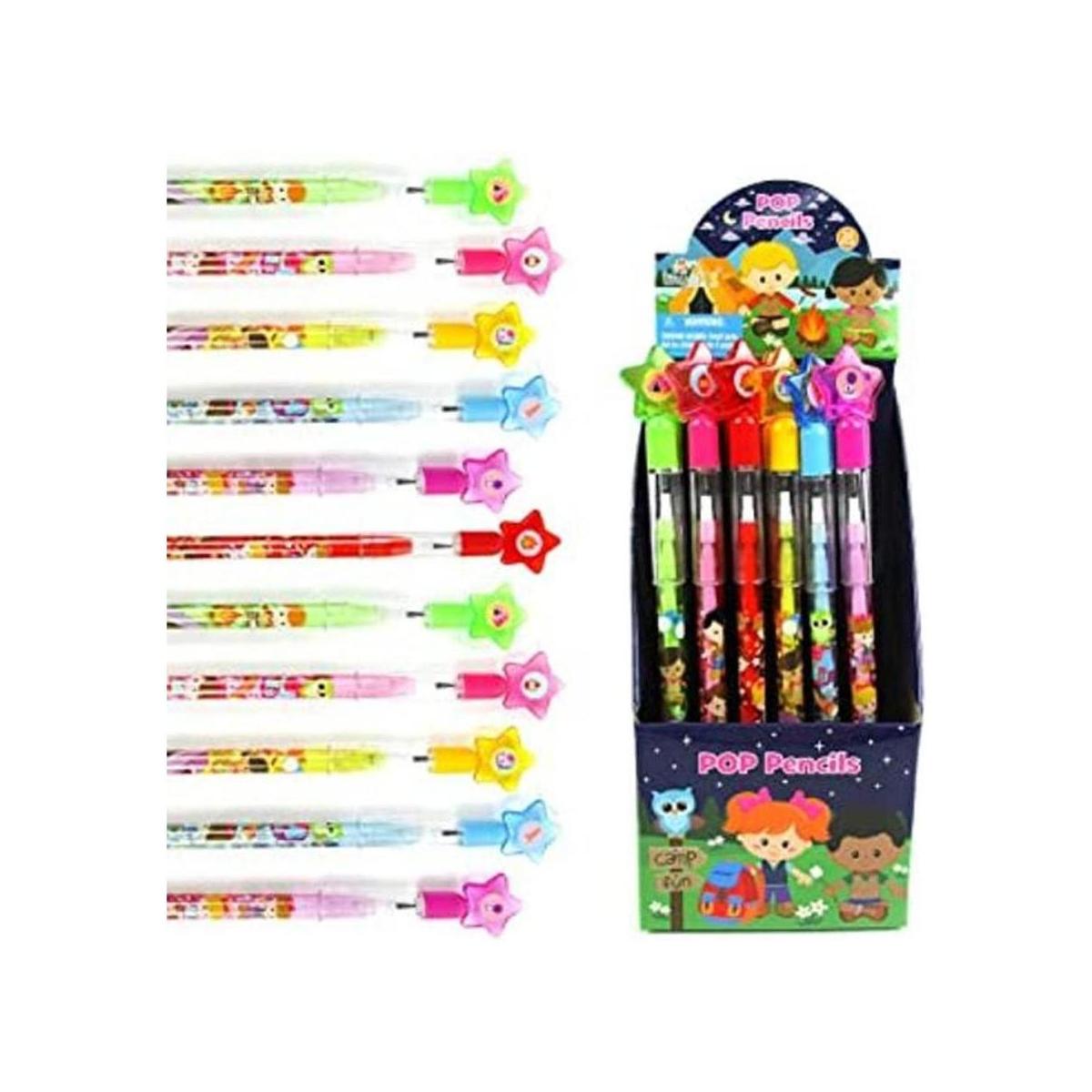 TINYMILLS Paquete de 24 lápices apilables de múltiples