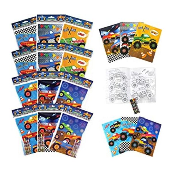TINYMILLS Juego de libros para colorear con 12 libros