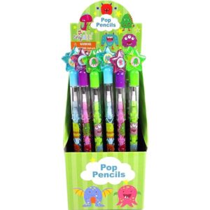 Paquete de 24 lápices de monstruos de múltiples puntos_1