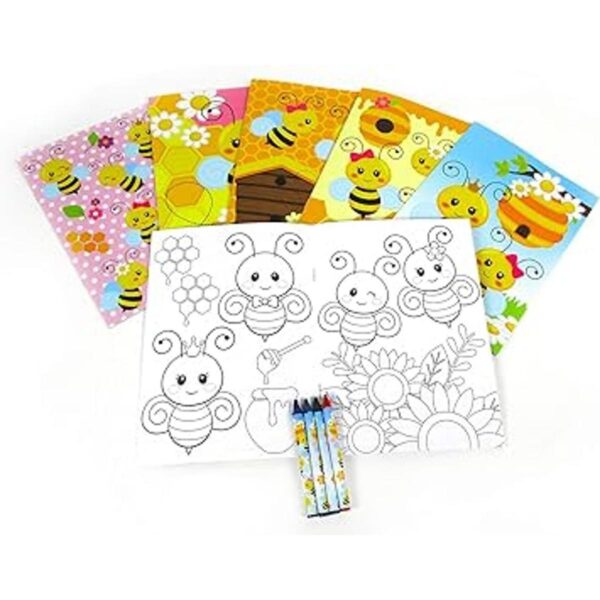 Bumble Bees Honeybees Juego de libros para colorear y_2