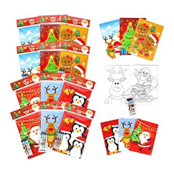 Juego de libros para colorear y lápices de rayón para_1