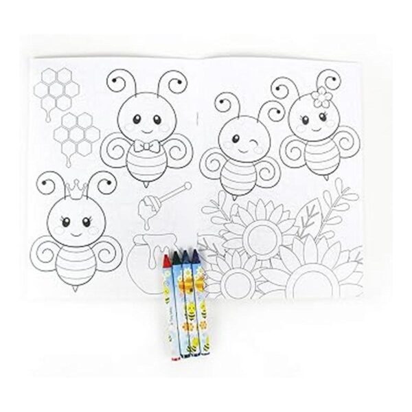 Bumble Bees Honeybees Juego de libros para colorear y_4
