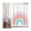 Juego de cortinas de ducha con diseño de arco iris color