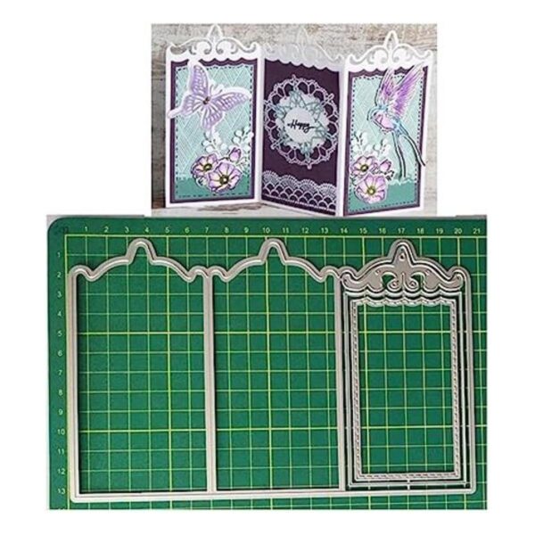 3Pcs Frame Metal Die Cuts ThreeLayer LooseLeaf Frame_1