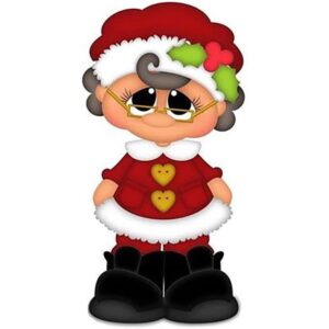 Christmas Woman Santa Claus Metal Die Cuts Christmas_1