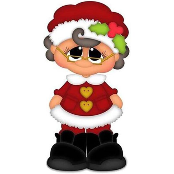Christmas Woman Santa Claus Metal Die Cuts Christmas_1
