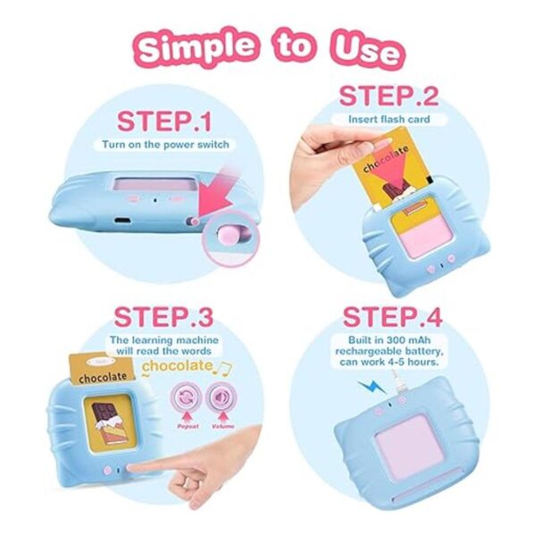 TimingSXD 112 tarjetas de memoria parlantes para niños_2