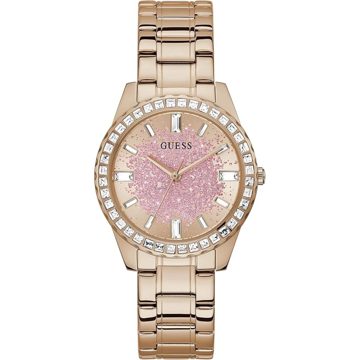 GUESS Ladies Sport Glitter Crystal 38mm Watch