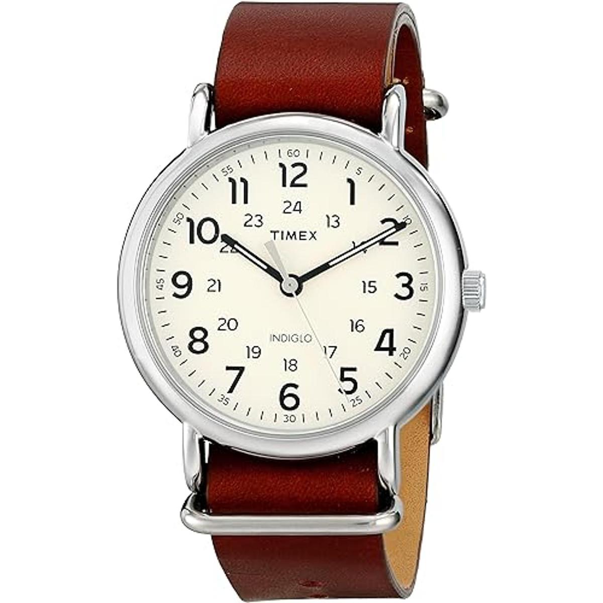Timex Weekender reloj de correa deslizable con caja de