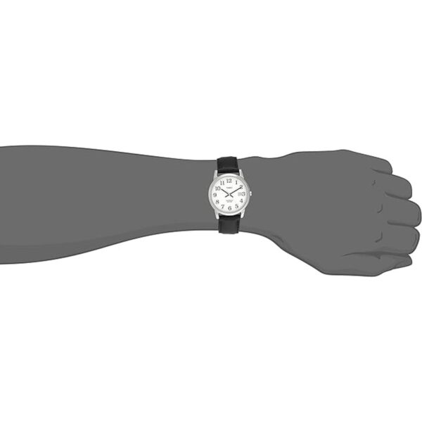 Timex reloj de fácil lectura y fecha con correa de cuero_2