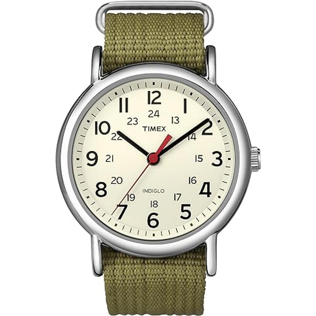 Timex Reloj unisex Weekender de 1.496 in Negro Weekender