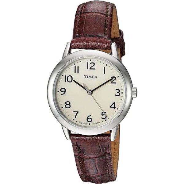 Timex Womens Easy Reader Leather Strap 30mm Watch_1