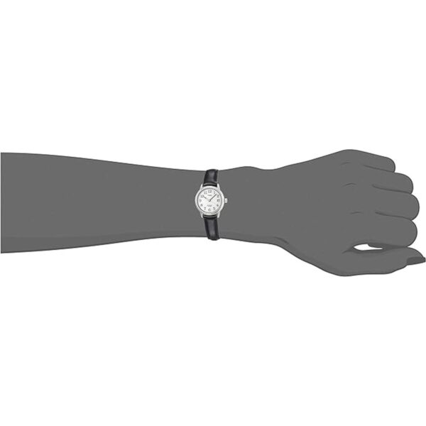 Timex Reloj analógico básico de cuarzo con correa de cuero_2