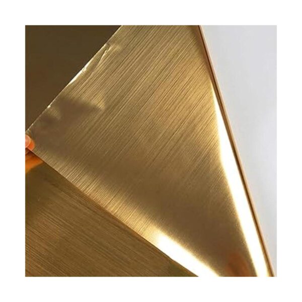 Papel de contacto autoadhesivo dorado de 17.7 x 118