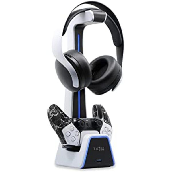 Tilted Nation Soporte para auriculares y controlador 3 en_1