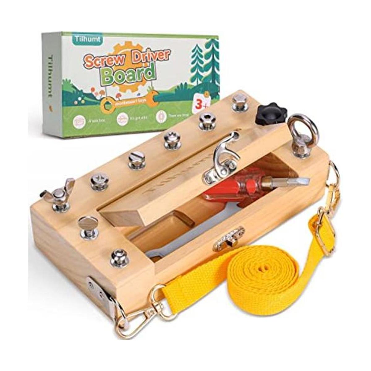 Tilhumt Montessori Juego de destornilladores para niños