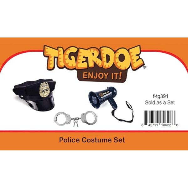 Tigerdoe Disfraz de oficial de policía juego de 3 piezas_5