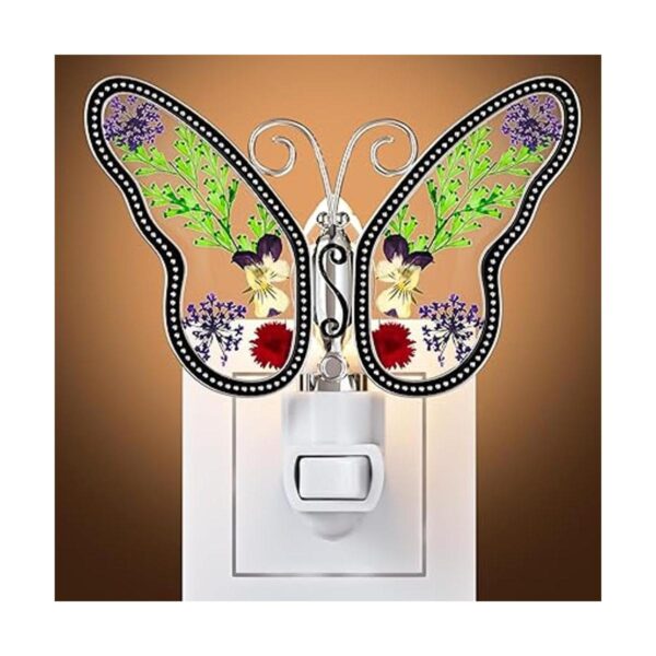 Mariposa de cristal de cristal con cristal de cristal con