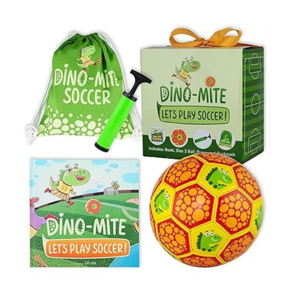 DinoMite Set de regalo de fútbol Lets Play Incluye_6